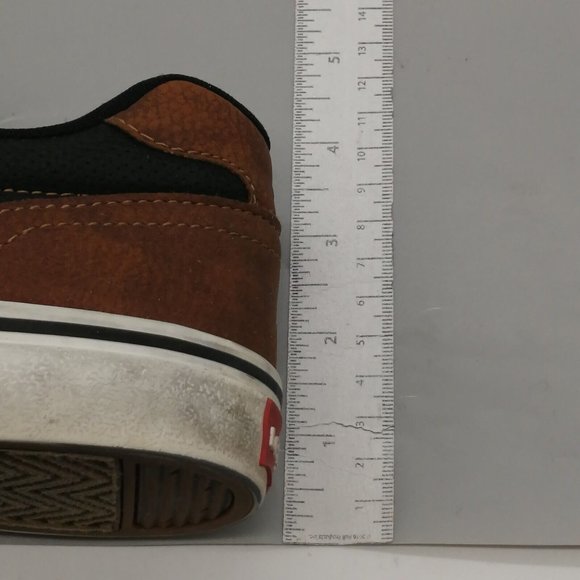 Levi‎ Strauss Mens Sneaker Black Brown Lace Up Round Toe Low Top Flat Heel 8 - Picture 7 of 10